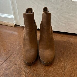 Michael Kors Thea suede wedge boots